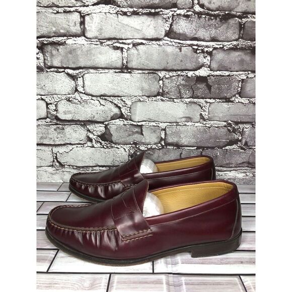 Jack Erwin Charlie Burgundy Leather Penny Loafers Dress Shoes Men Sz 9.5 US/43EU main image 11